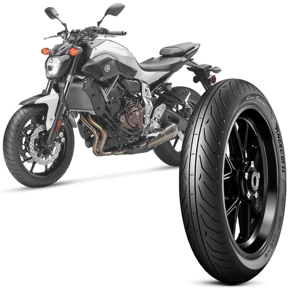 Pneu Moto Mt 07 Pirelli Aro 17 120 70 17 58W Dianteiro Angel Gt 2