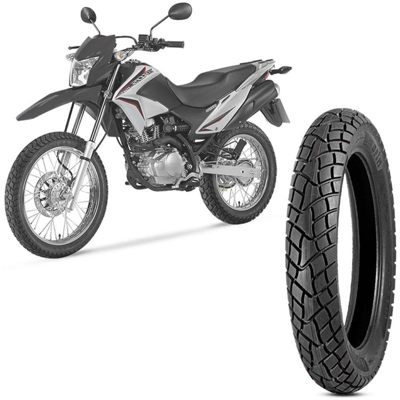 Pneu Moto Nxr 125 150 Levorin Aro 17 110 90 17 60P Traseiro Dual Sport