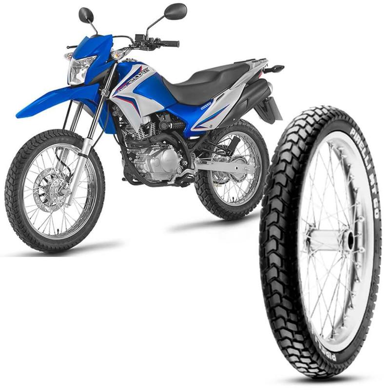 Pneu Moto Nxr 150 Bros Pirelli Aro 19 90 90 19 52P Dianteiro MT60
