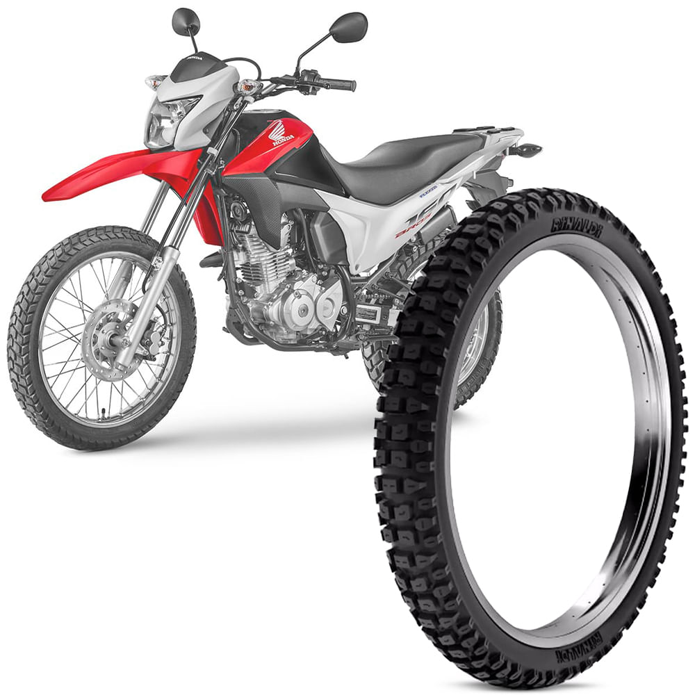 Pneu Moto Nxr 160 Bros Rinaldi Aro 19 90 90 19 52P Dianteiro RT36