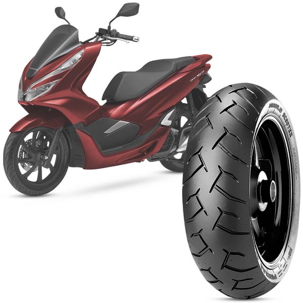 Pneu Moto Pcx 150 Pirelli Aro 14 100 90 14 57P Traseiro Diablo Scooter