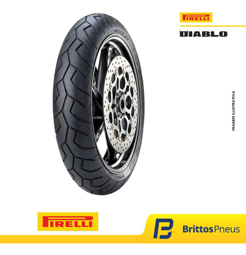 Pneu Moto Pirelli Aro 17 160 60R17 69W Traseiro Diablo