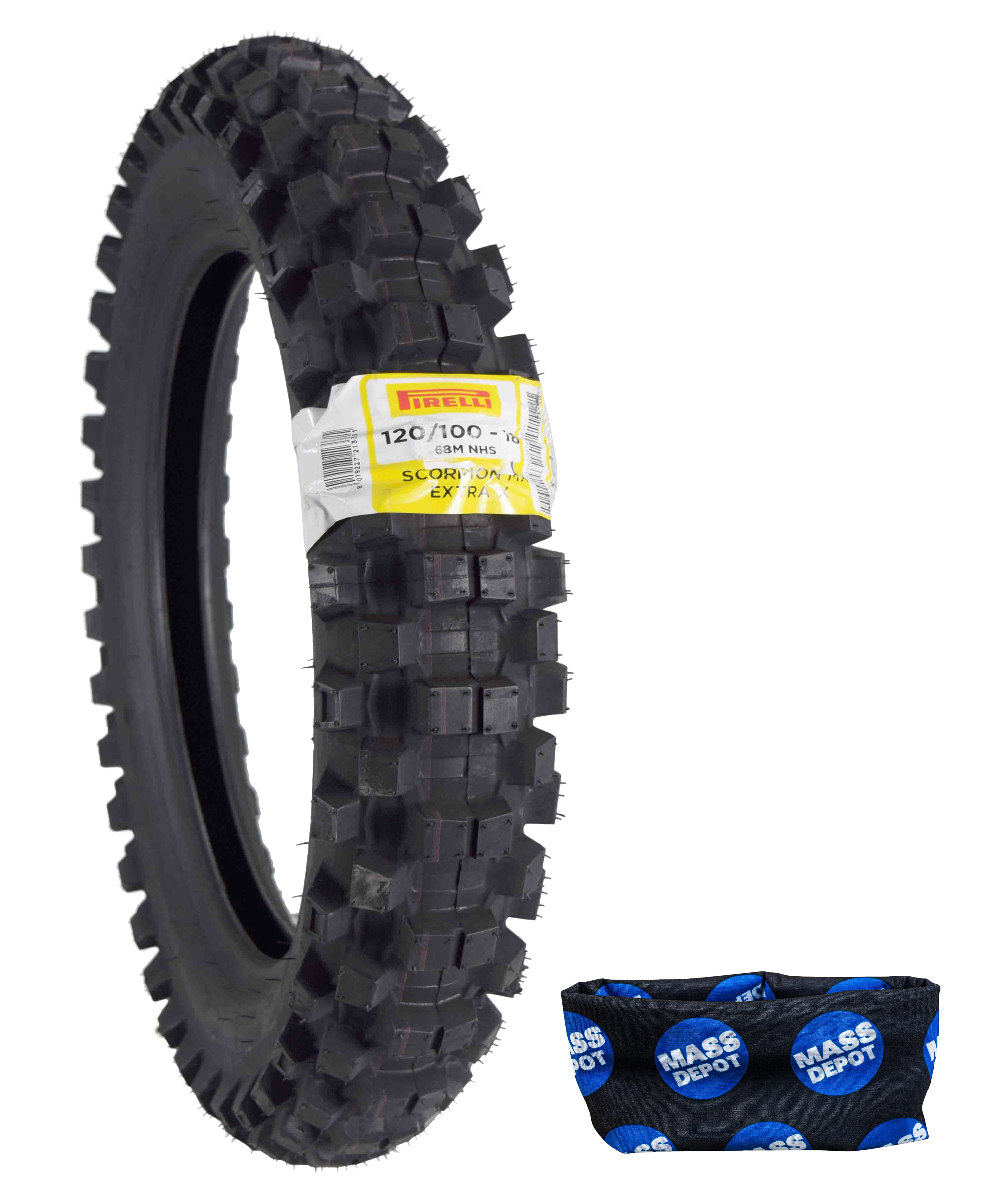 Pneu Moto Pirelli Aro 18 120 100 18 68M Traseiro Scorpion Mx Extra X