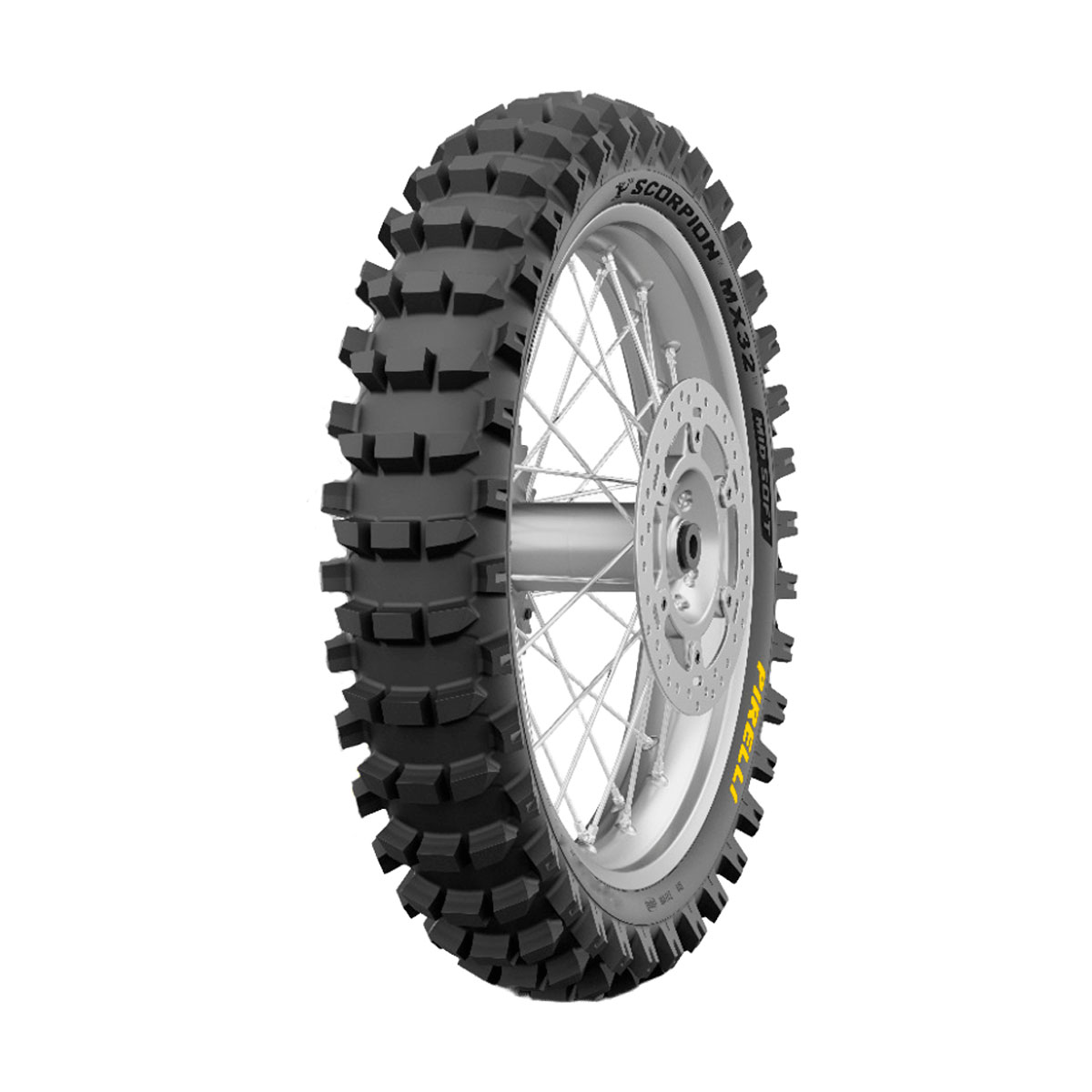 Pneu Moto Pirelli Aro 19 110 90 19 62M Traseiro Scorpion MX32 Mid Soft