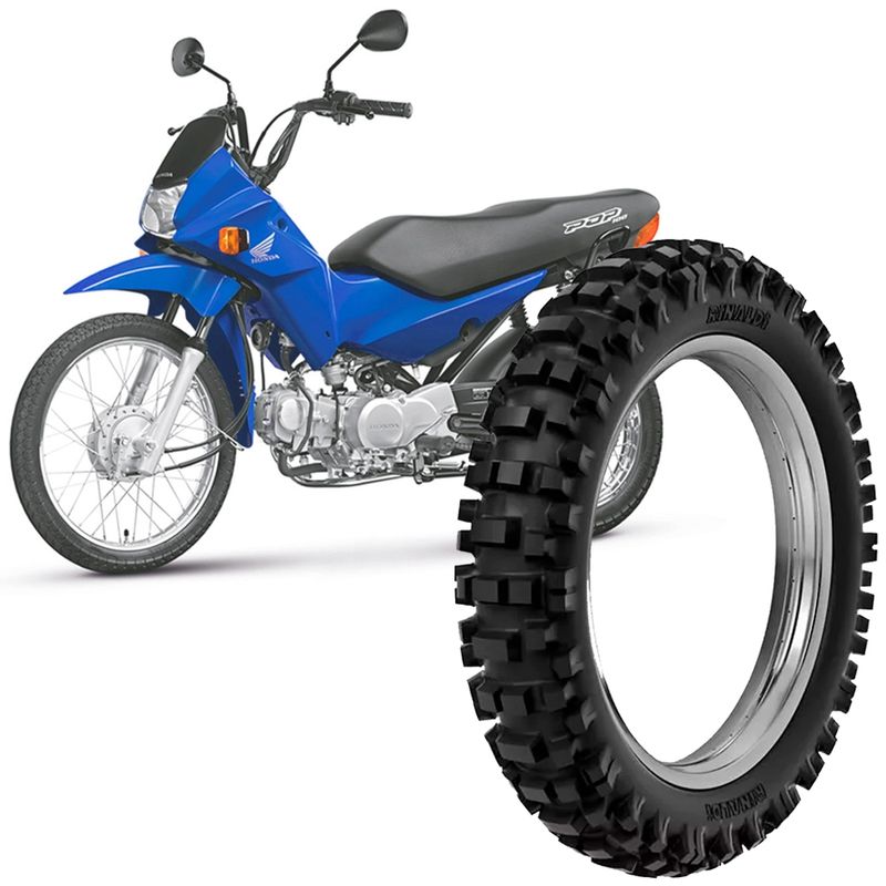Pneu Moto Pop 100 Rinaldi Aro 14 60 100 14 29M Traseiro Rmx 35