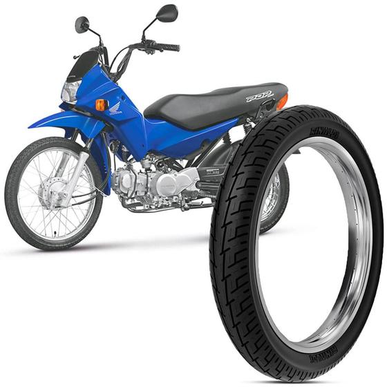 Pneu Moto Pop 110 Rinaldi Aro 14 80 100 14 49L Traseiro BS32