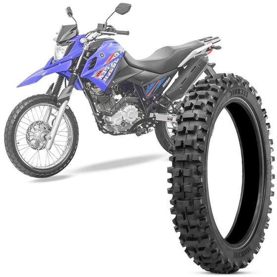 Pneu Moto Xtz Crosser 150 Technic Aro 17 100 90 17 55M Traseiro Tt Tmx Trilha