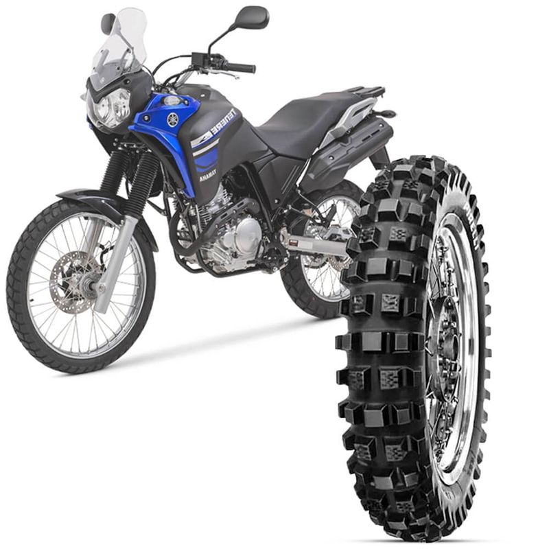 Pneu Moto Yamaha Xtz Tenere Pirelli Aro 18 120 100 18 MT16 Traseiro Garacross