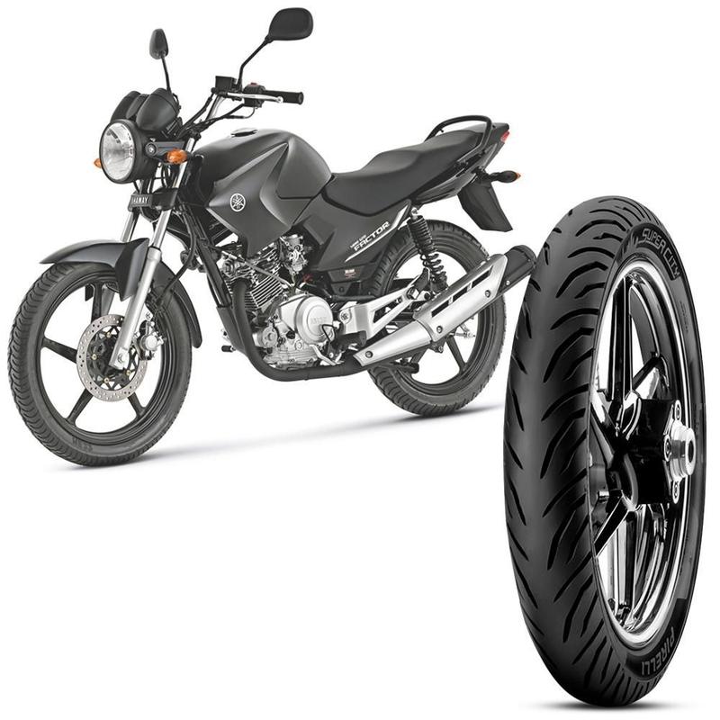 Pneu Moto Ybr 125 Pirelli Aro 18 90 90 18 51P Traseiro Super City