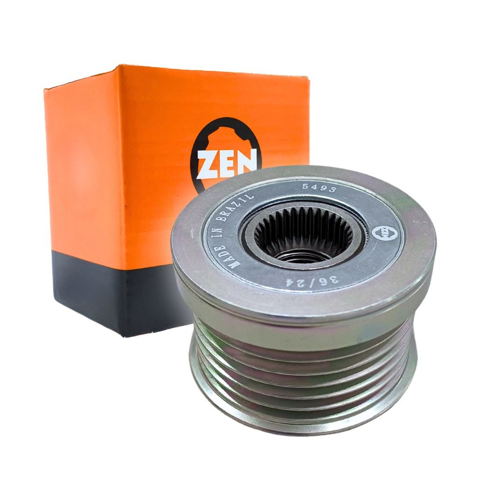 Polia Alternador Roda Livre 6 Canais Zen