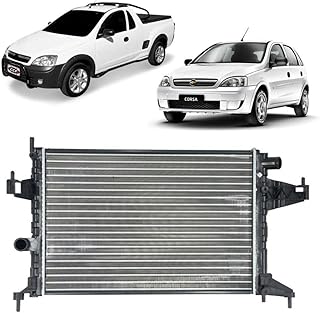 Radiador Chevrolet Montana 1 4 8V 2009 2014 Ar CR1709000P Metal Leve
