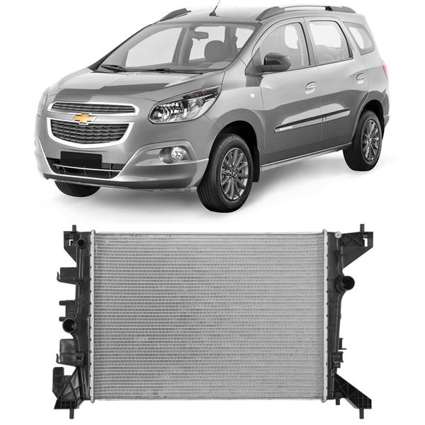 Radiador Chevrolet Spin 1 8 8V 2016 2018 Ar Cr 900 000P Metal Leve