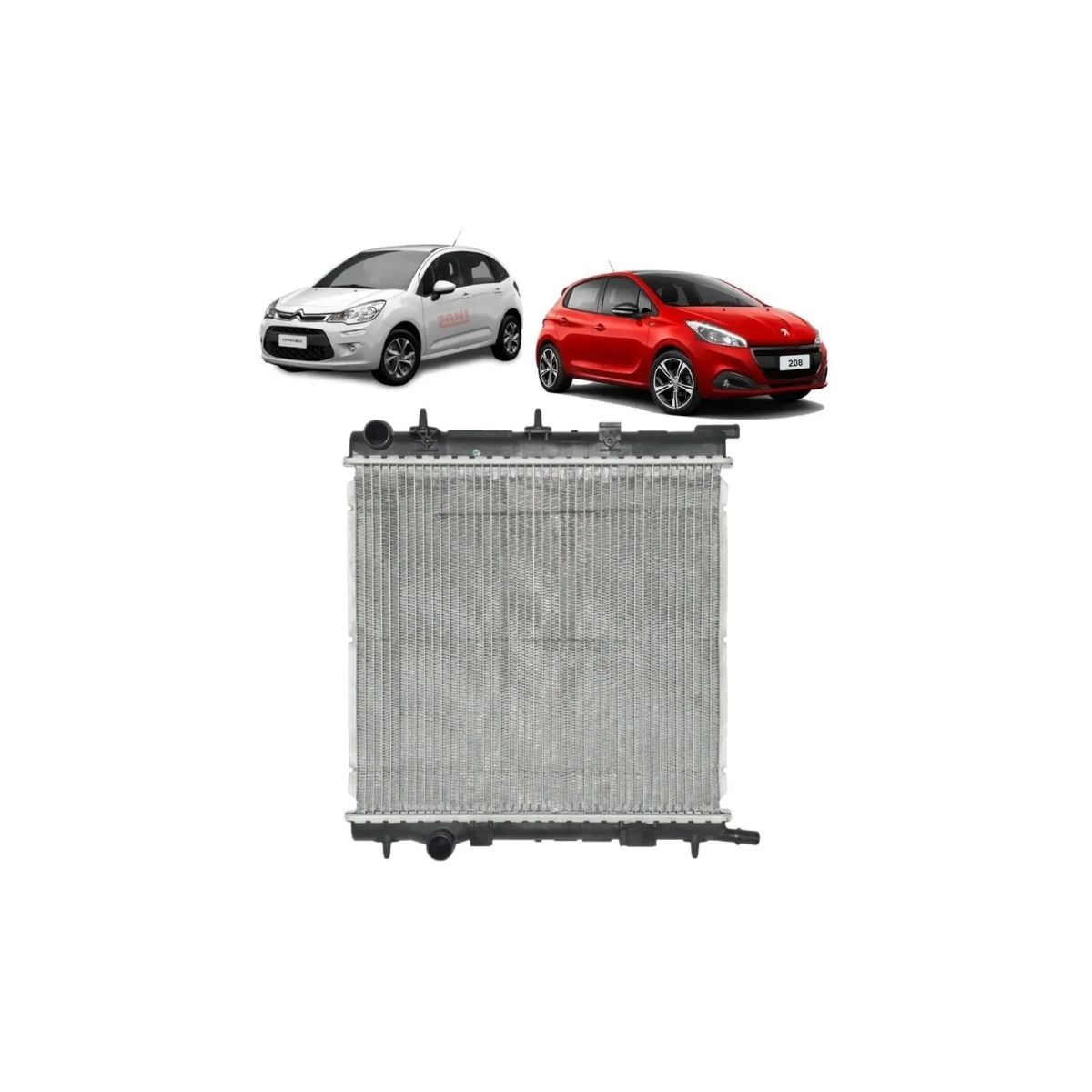 Radiador Citroën C3 1 4 1 6 2003 2012 Ar Ar Visconde