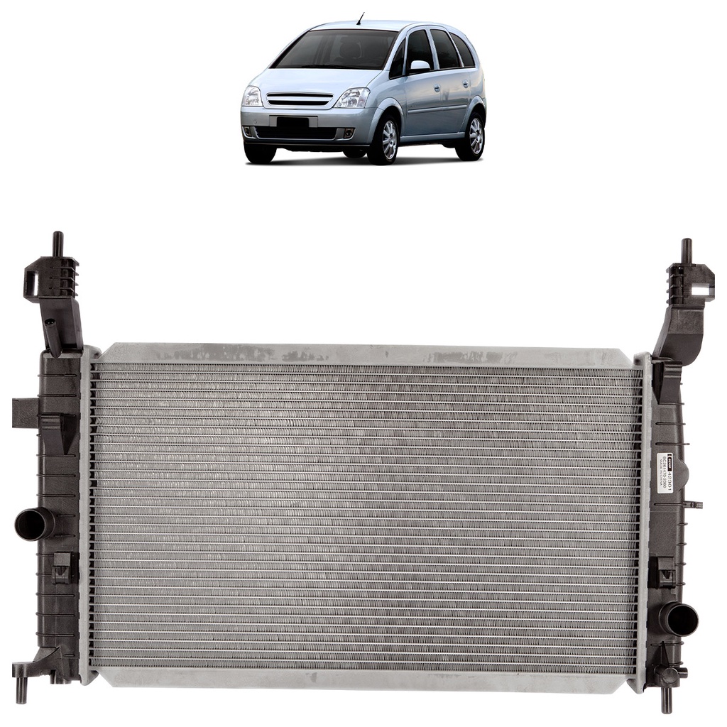 Radiador Dianteiro Chevrolet Meriva 2003 2009 Aluminio