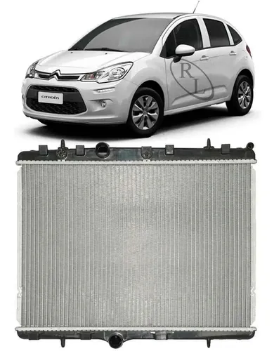 Radiador Dianteiro Citroën C3 13 18 Automatico Mecânico