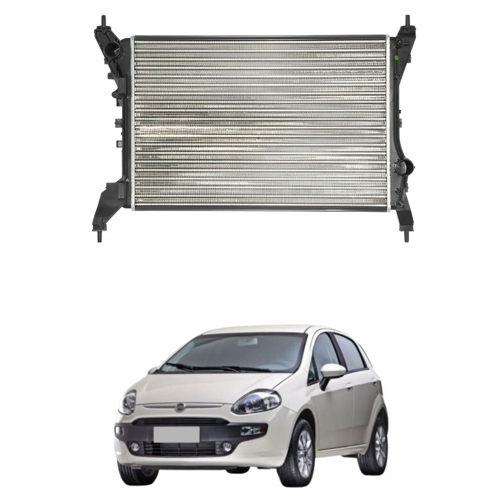 Radiador Dianteiro Fiat Punto Bravo 08 17 Aluminio