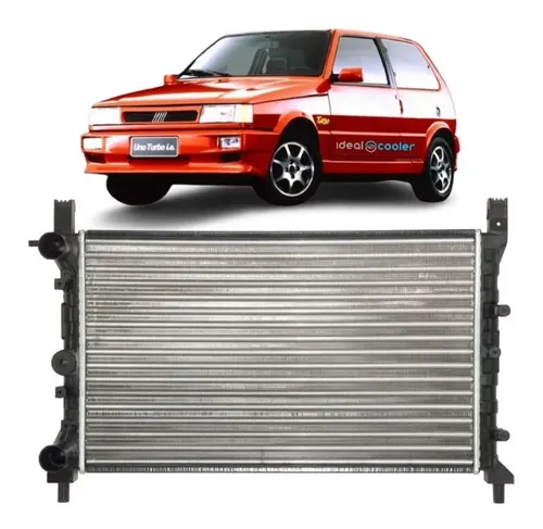 Radiador Dianteiro Fiat Uno 91 96 Ar