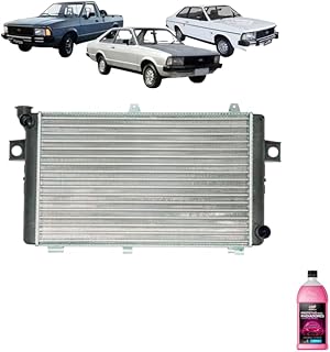 Kit Radiador Ford Corcel II Del Rey + Aditivo Radiador Orbi Química Rosa 1L
