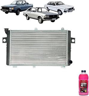 Kit Radiador Ford Corcel II Del Rey + Aditivo Radiador Radnaq T5 Vermelho