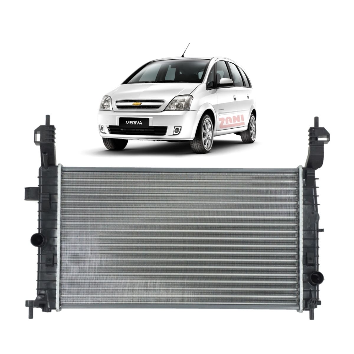 Radiador Dianteiro Gm Meriva 2002 2012 Chevrolet