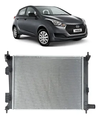 Radiador Dianteiro Hyundai HB20 HB20S 2013 2024
