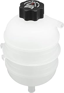 X AUTOHAUX Garrafa de tanque de expansão de refrigerante de radiador com tampa para Peugeot 206 CC 1.6 81Kw 110HP 1587CC conversível 2001-2008 1323.11