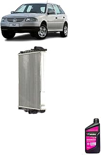 Kit Radiador VW Gol 1000 AE 97 Com Ar Condicionado + Aditivo Radiador Concentrado