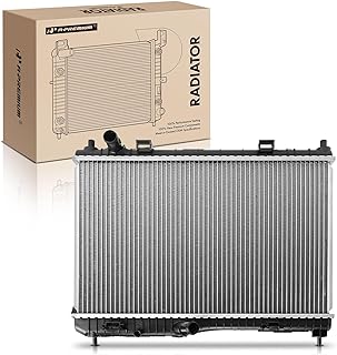 A-Premium Conjunto de radiador de arrefecimento do motor compatível com Ford Fiesta 2001 2003-2018, 1,6L, transmissão manual