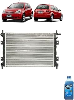 Kit Radiador Ford Fiesta/Ka 1.6 2009/2011 Com Ar + Aditivo Radiador Visconde RV Cool Azul