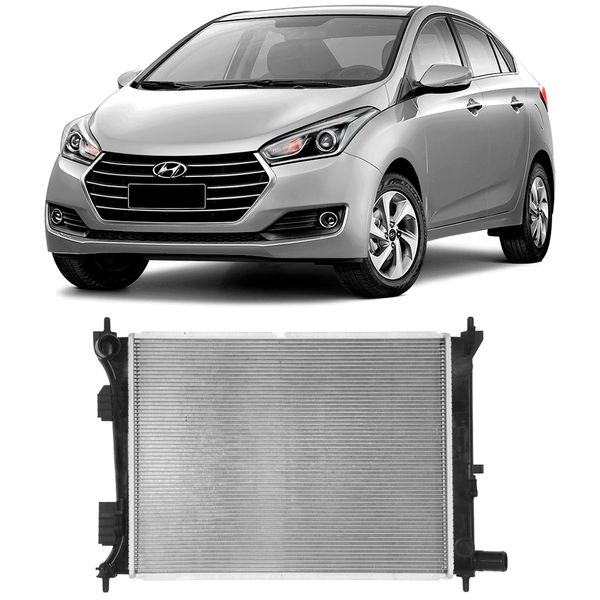 Radiador Hyundai HB20 10 16 2013 2019 Ar Visconde 12701