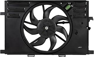 TRQ Conjunto de ventilador de refrigeração do radiador compatível com Jeep Renegade 2019-2021