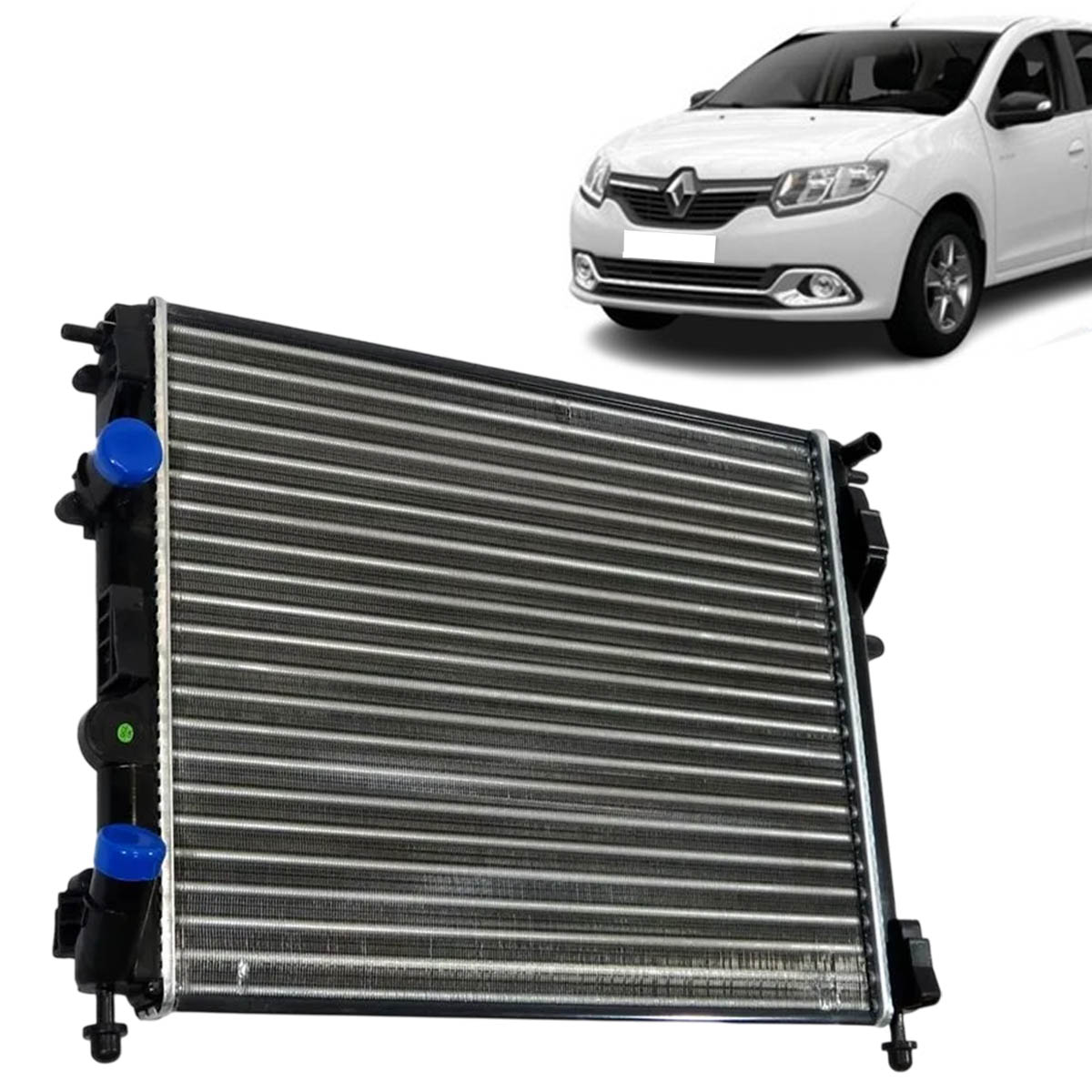 Radiador Logan Sandero 1 0 1 6 2014 2019 Manual Ar Ar Expandido