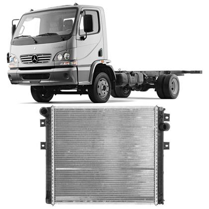 Radiador Mb Accelo 815 1016 1316 OM924 2012 2022 Metal Leve CR2161000P
