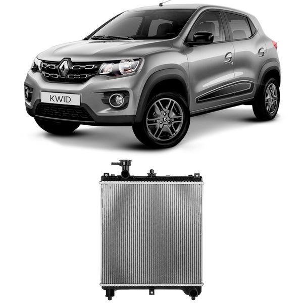 Radiador Renault Kwid 10 12V 2017 2022 Ar Manual Visconde 12906