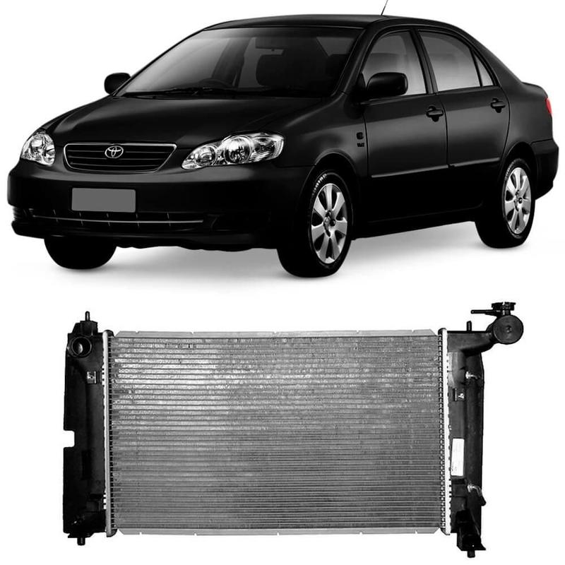 Radiador Toyota Corolla 2002 2008 Ar Ar Visconde