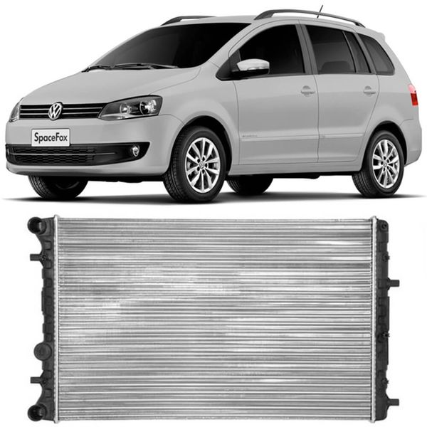 Radiador VW Fox 10 16 2006 2018 Ar Manual Visconde 12528