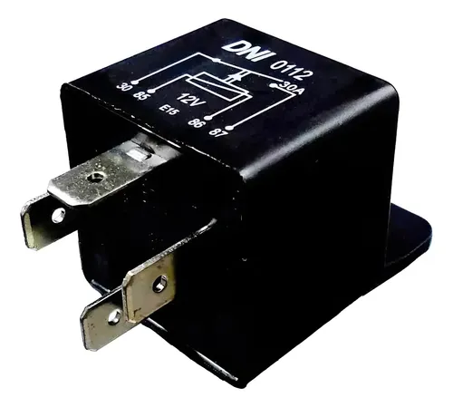 Relé Aux 4 Terminais 12V 30A C Suporte 185722