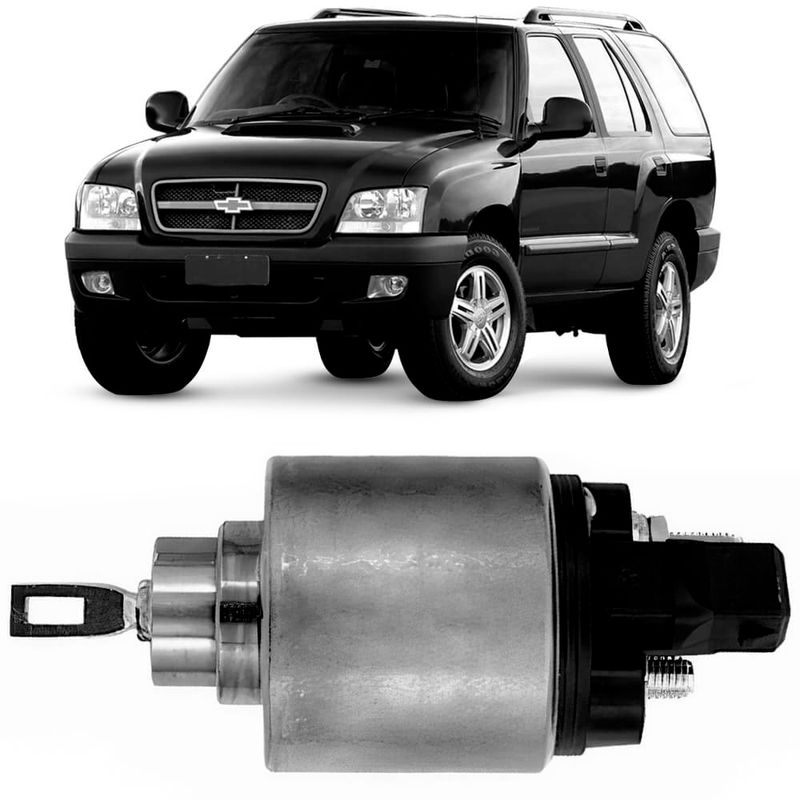 Relé Solenoide Partida 12V Chevrolet S10 Blazer Mwm 2000 2021 Zm 2972