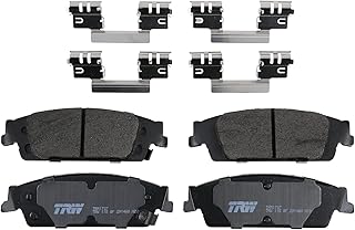 TRW Conjunto de pastilhas de freio a disco Pro TRM1707 para Chevrolet Silverado 1500 2014-2018, traseira e outras aplicações