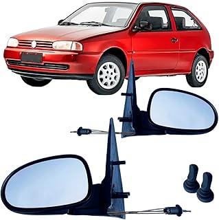 Par Retrovisor Gol Bola Parati G2 1995 96 97 98 1999 Duas Portas com Controle