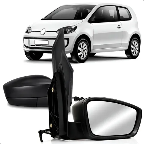 Retrovisor VW Up 2014 2022 Preto Controle Cofran
