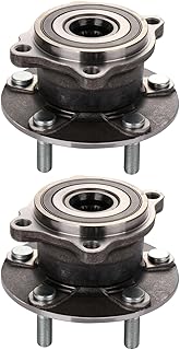 SCITOO Conjunto de cubo de roda e rolamento 512382 para Mitsubishi Lancer Outlander RVR 2007-2012 Conjunto de cubo traseiro com ABS 2 peças