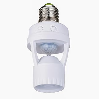 Sensor de Presença com Fotocélula Soquete E27 Bivolt Detector de Movimento 360° Automático para Lâmpadas até 60W Alcance 6m (2)