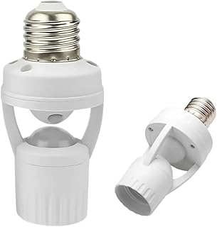 Soquete com Sensor de Presença E27 360° Bivolt – Acendimento Automático Fotocélula para Lâmpadas Residencial e Comercial