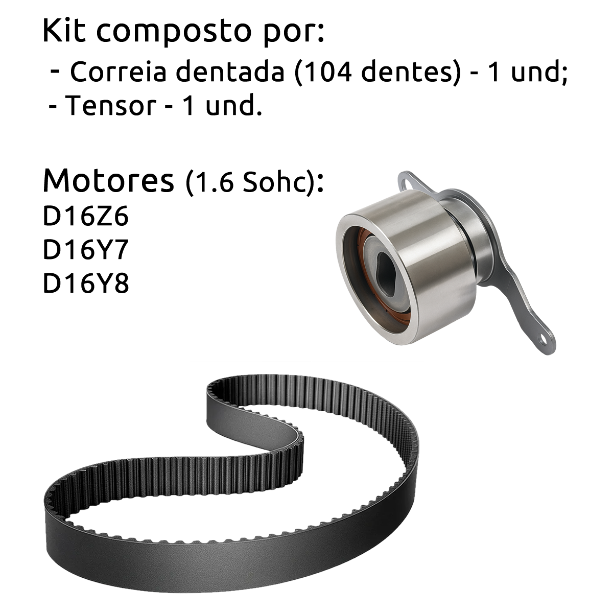 Tensor Correia Dentada Honda Civic 1991 2000 EX