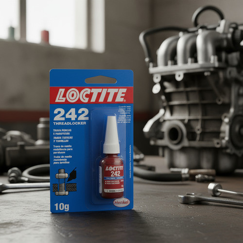 Trava Rosca Auto Lock 242 Medio 10G Azul Loctite