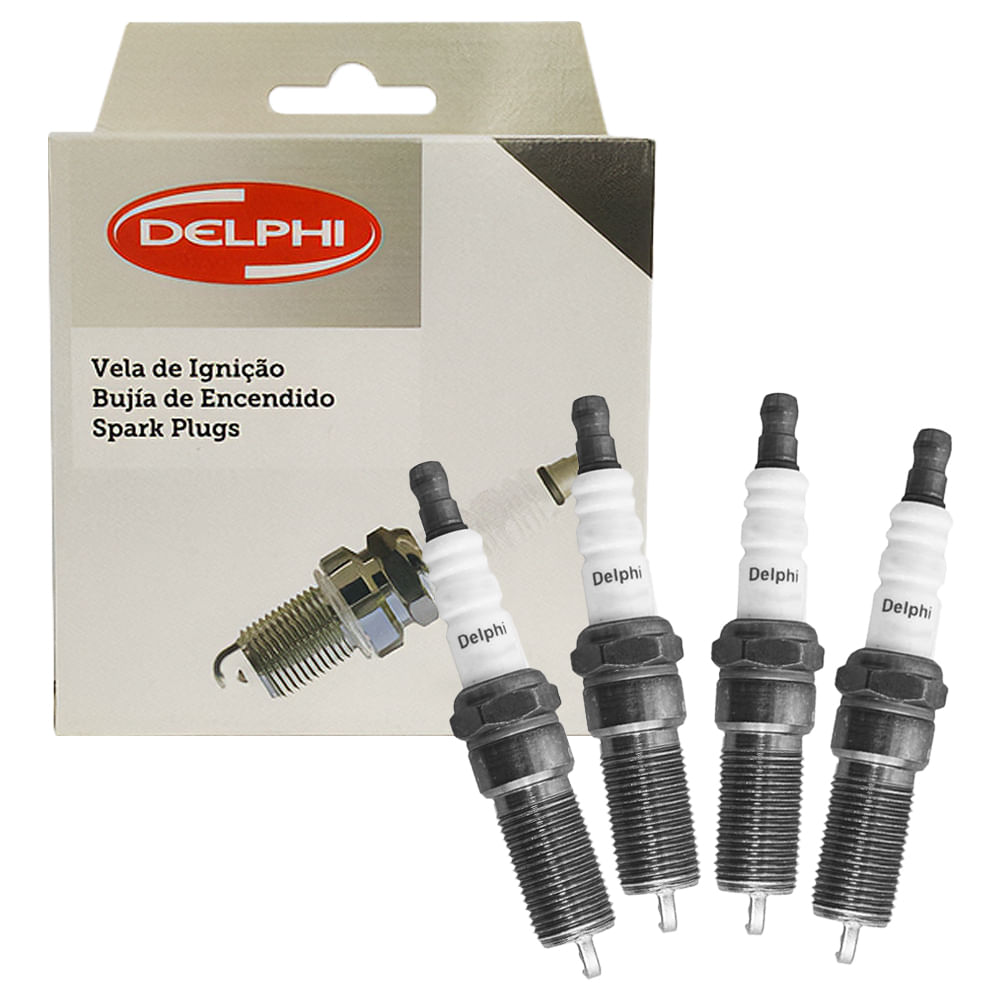 Vela Ignição Fiesta Ka 1 0 1 6 99 2014 D Power Delphi XH70046