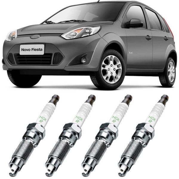 Vela Ignição Ford Fiesta 10 8V 2006 2014 Green Ngk NGK Green