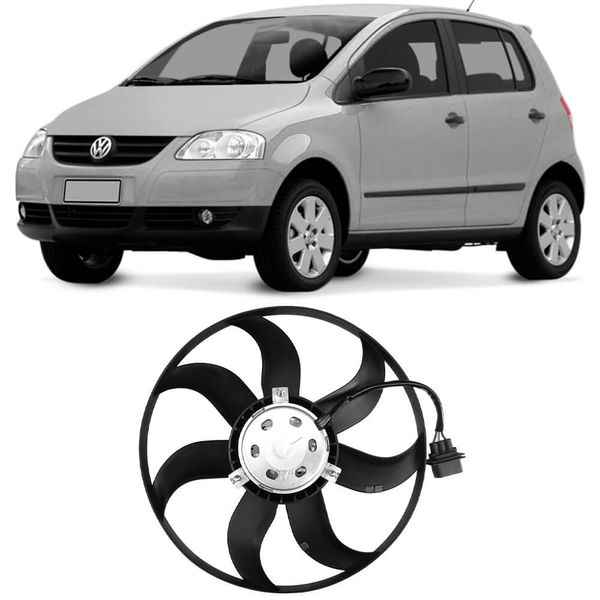 Ventoinha Radiador Fox Polo Spacefox 16 2002 2019 Ar Gauss GE1067