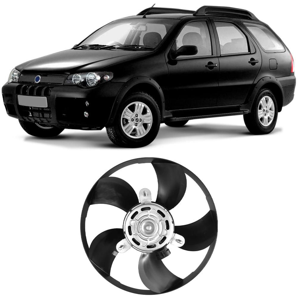 Ventoinha Radiador Palio Strada Uno 2001 2017 Ar Gauss GE1025